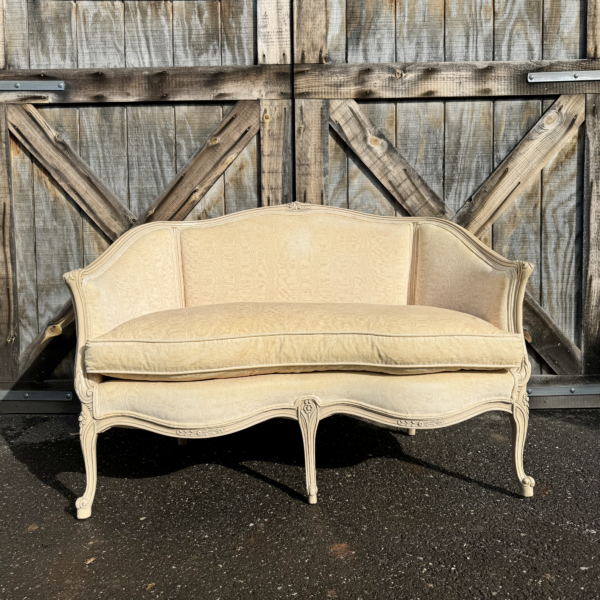 Cream Cabriole Settee