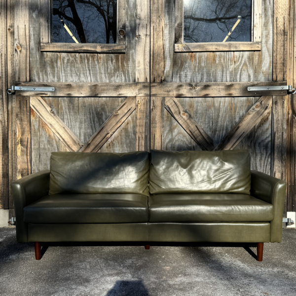 Green Leather Sofa