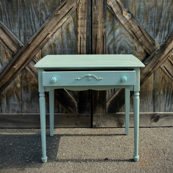 Shabby Chic Mint Green Display Table