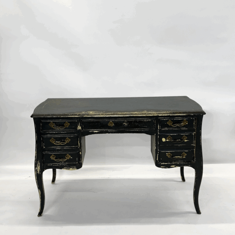 Black Distressed Vintage Desk
