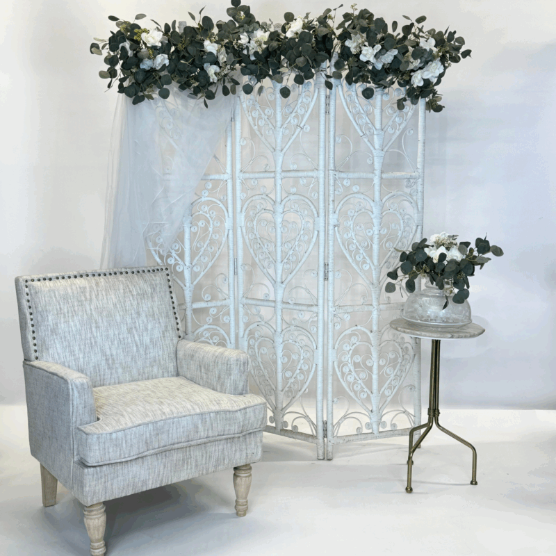 Modern Grey Lounge Chair with Button Trim - Image 2