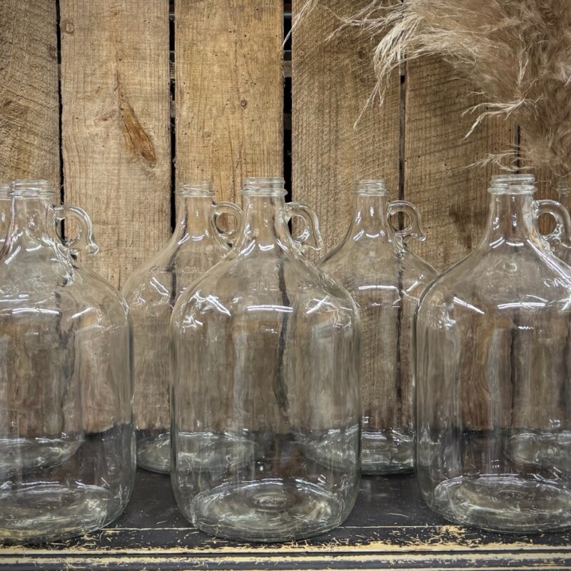 Clear Glass Gallon Jug