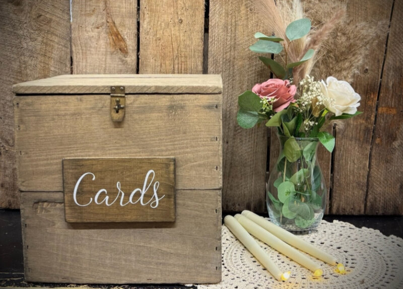 Wooden Card Box