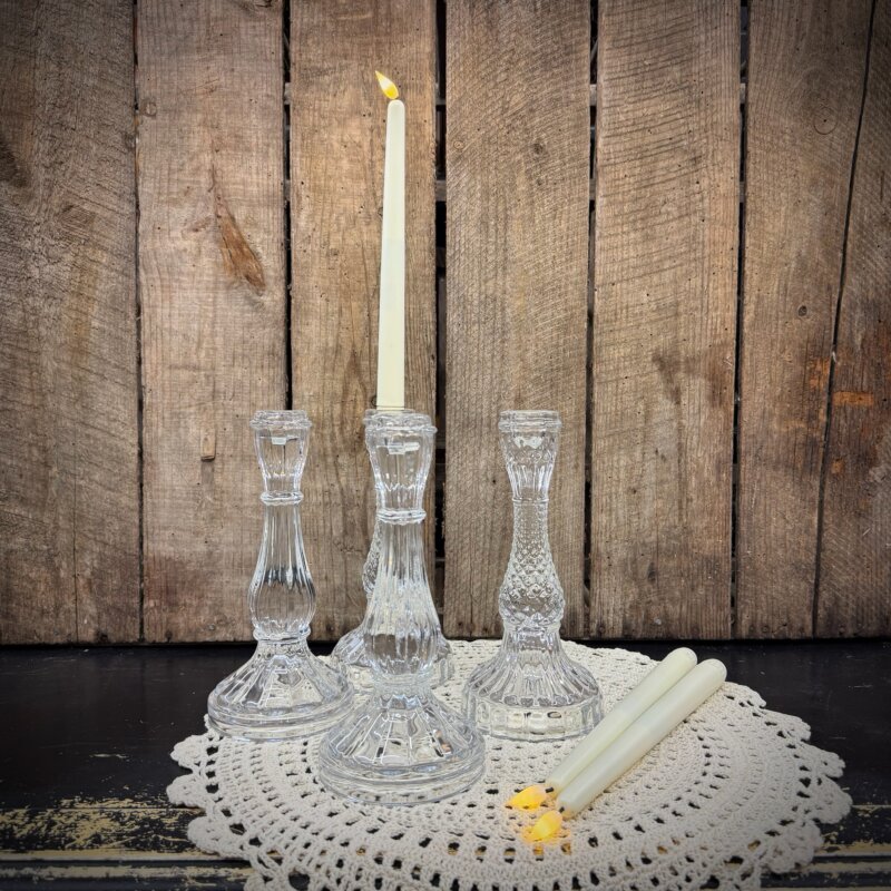 Crystal Decorative Candle Holder (Set of 4)