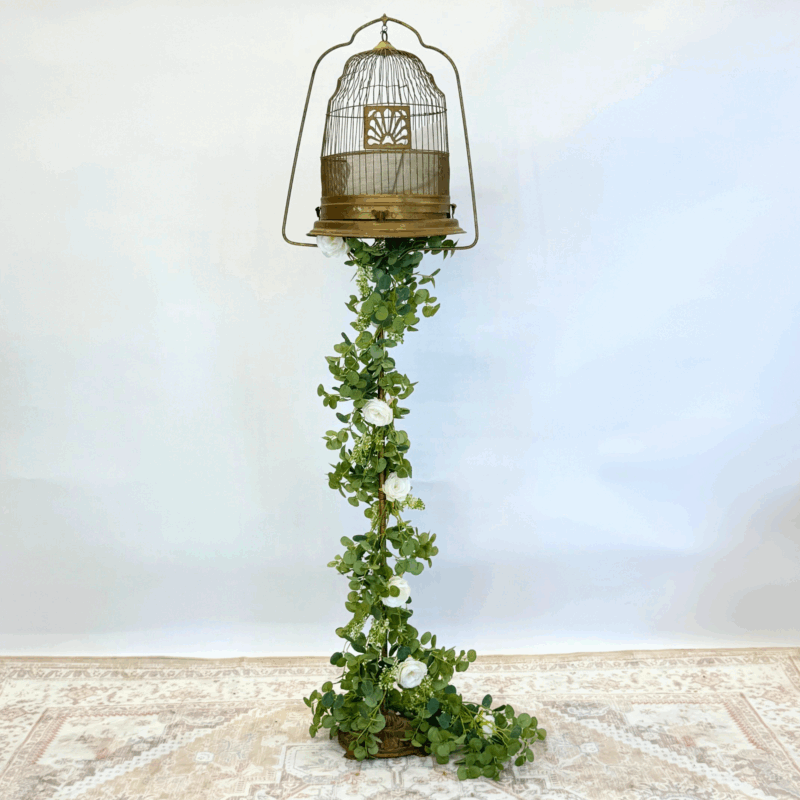 Vintage Bronze Bird Cage