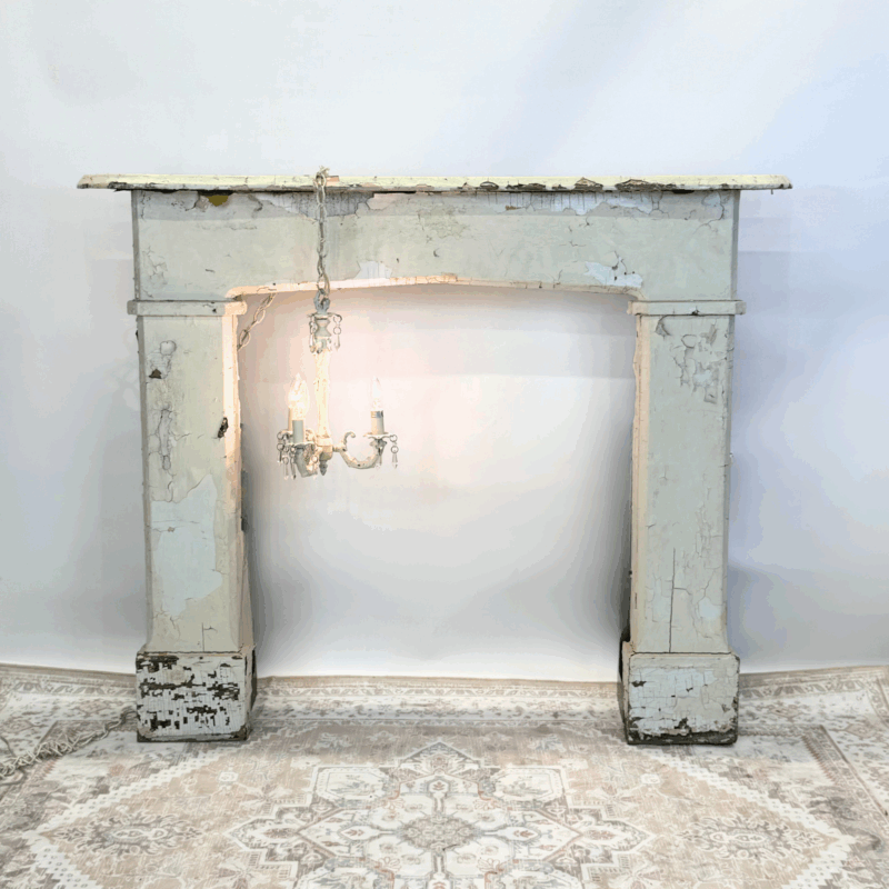 Antique White Mantel