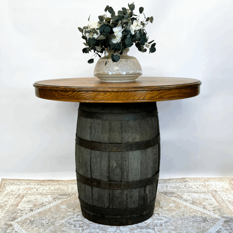 Rustic Barrel Table