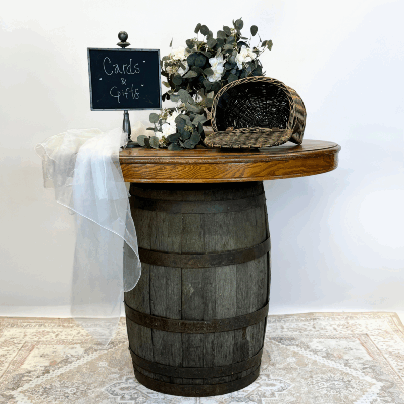 Rustic Barrel Table - Image 6