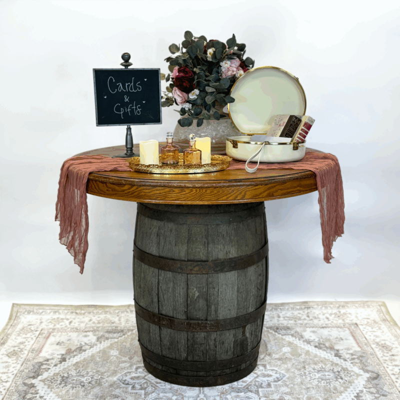 Rustic Barrel Table - Image 5